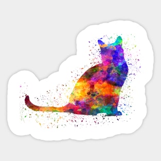 Bombay cat in watercolor Sticker